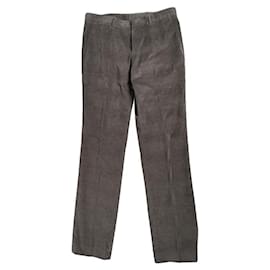 Hugo Boss Calça de algodão cinza Boss Cinza