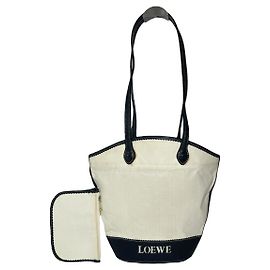 Sac à main en cuir blanc Loewe Puzzle Blanc