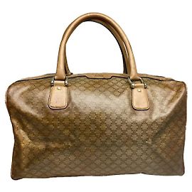 Céline Bolsa de couro marrom Celine Tabou Marrom