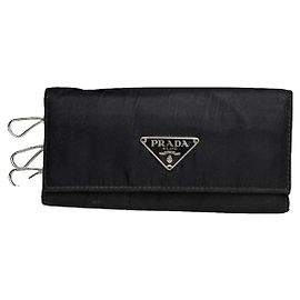 Prada Black Polyester Purse Black