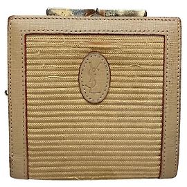 Borsa in lino beige Yves Saint Laurent Beige
