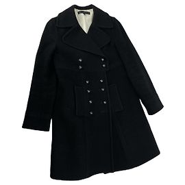 Marc Jacobs Anthracite Wool Trench Coat Dark grey
