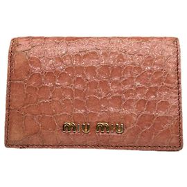 Bolsa de couro laranja Miu Miu Laranja