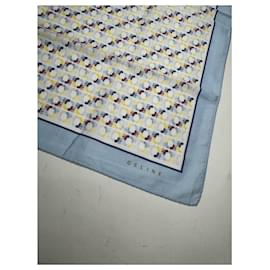 Céline-CELINE Scarves T.  Silk-Blue