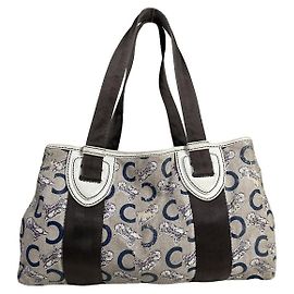 Céline Sac à main en cuir blanc Celine Cabas Blanc