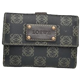 Loewe Puzzle Navy Leather Wallet Navy blue