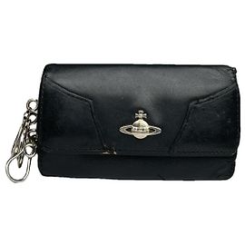 Bolsa de couro preto Vivienne Westwood Preto