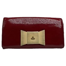 Vivienne Westwood lila lackleder Geldbörse Lila