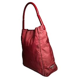 Prada Cleo Red Polyester Handbag Red