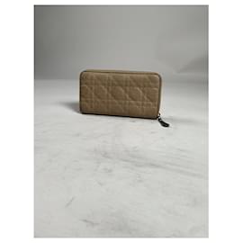 Dior-Dior Miss Dior Beige Leather Wallet-Beige