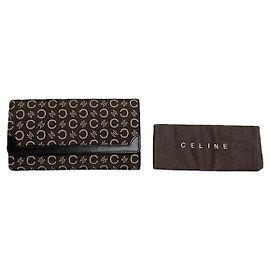 Céline Cartera de algodón marrón Celine Triomphe Castaño