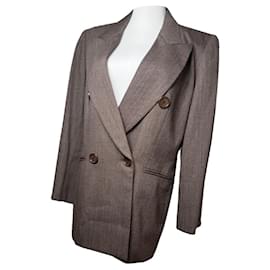 Dior-DIOR Trench coats T.International L Wool-Brown