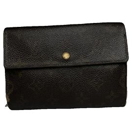 Cartera de cuero marrón Iris de Louis Vuitton Castaño