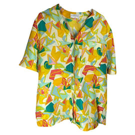 Top de seda multicolor Givenchy Multicor