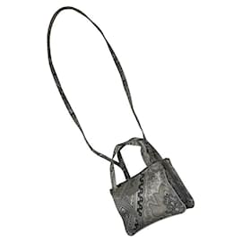 Etro Silber Polyester Handtasche Silber