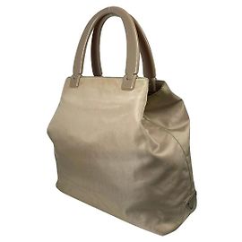 Sac à main en polyester beige Tessuto de Prada Beige