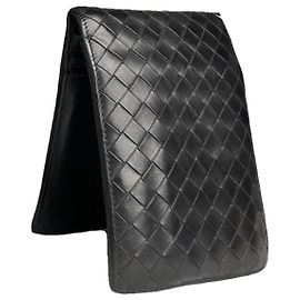 Carteira de couro marrom Intrecciato da Bottega Veneta Marrom