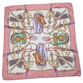 Céline Fazzoletto di seta rosa Celine Rosa