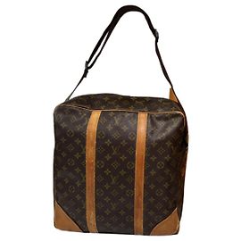 Sac de voyage en cuir marron Louis Vuitton West End Marron