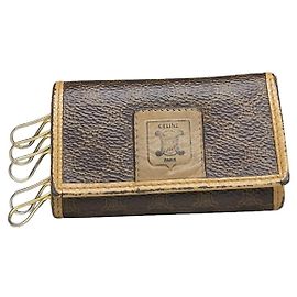 Céline Celine Triomphe Beige Leather Wallet Beige
