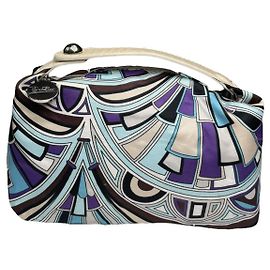 Borsa in cotone blu Emilio Pucci Blu