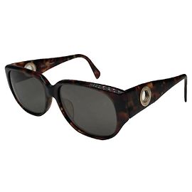 Céline Celine Brown Plastic Sunglasses Brown