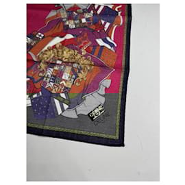 Céline-CELINE Scarves T.  Silk-Red