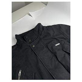 Yves Saint Laurent-YVES SAINT LAURENT Coats T.International M Cotton-Black