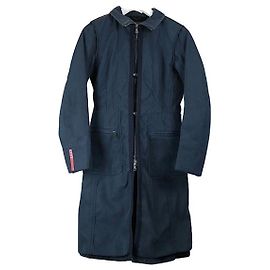 Manteau en polyester bleu marine Prada Bleu Marine