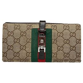 Cartera Gucci Jackie Vintage de algodón beige Beige