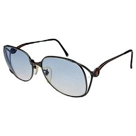 Yves Saint Laurent Blue Metal Sunglasses Blue