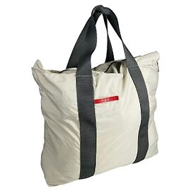 Bolsa de mão de poliéster branco Prada Branco