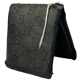 Bolsa de algodão preta Gucci Preto