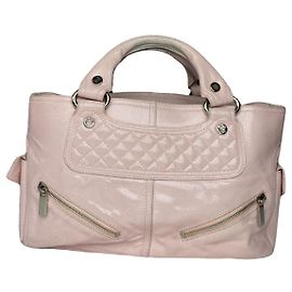 Céline Bolsa de couro rosa Celine Rosa