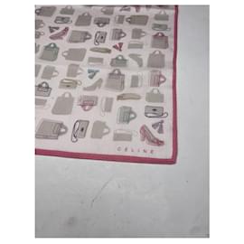 Céline-CELINE Silk handkerchief T.  Silk-Pink