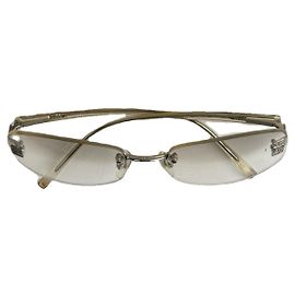 Chanel Silver Metal Sunglasses Silvery