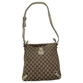 Bolsa de mão de algodão bege Gucci Jackie Vintage Bege