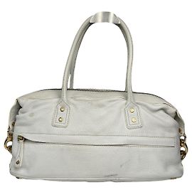 Céline Celine weiße Lederhandtasche Weiß