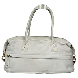 Céline Celine White Leather Handbag White