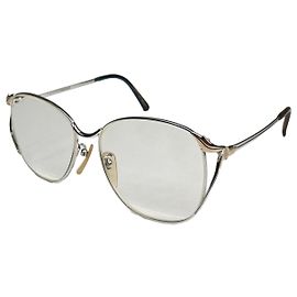Lanvin Silberne Metallsonnenbrille Silber
