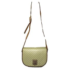 Céline Celine Triomphe Beige Leather Handbag Beige