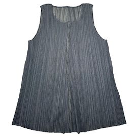 Pleats Please Anthracite Polyester Top Dark grey