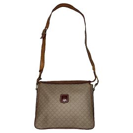 Céline Bolsa de couro bege Celine Triomphe Bege
