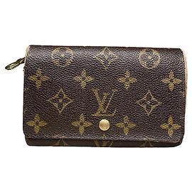 Louis Vuitton Flore Brown Leather Wallet Brown