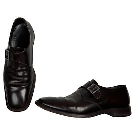Prada Braune Lederflats Braun