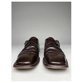 Prada-PRADA Flats T.EU 42.5 Leather-Brown