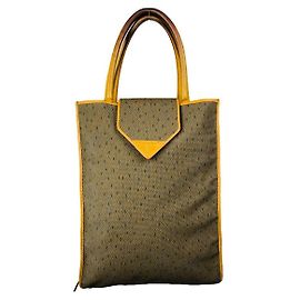 Bolsa de couro marrom Yves Saint Laurent Marrom