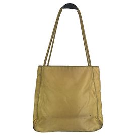 Prada Re-Edition 2000 Yellow Polyester Handbag Yellow