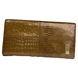 Givenchy Brown Patent Leather Wallet Brown
