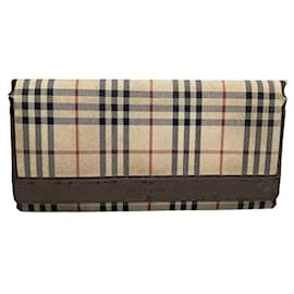 Burberry Beiger Leder Geldbörse Beige